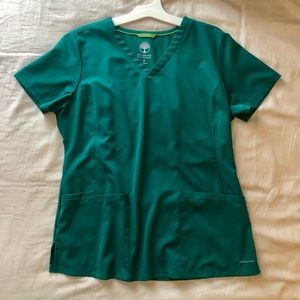 Hunter Green Scrub Top